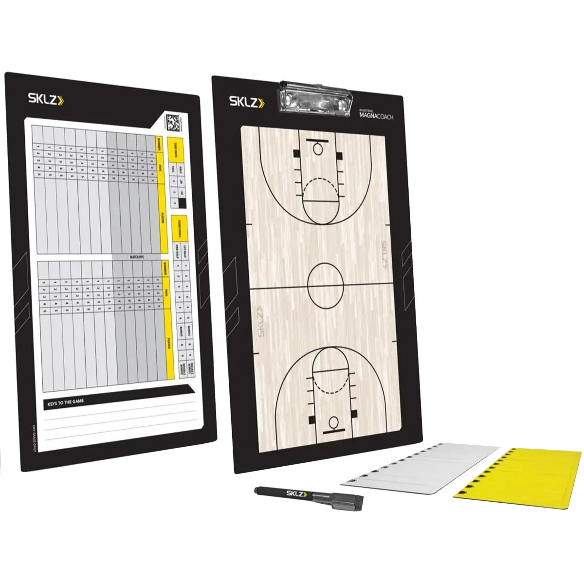 SKLZ Basketball Magna Coach Board - Black/Yellow