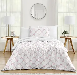 Sweet Jojo Designs 2-Piece Twin Comforter Set (Pink Bows) for Girls, Kids, Teen, College Bed Room incl. Single Size Bedding & Sham (Blush, Bow for the Ballerina, Ballet Dancer, Princess Collection)