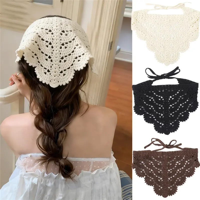 sunflower crochet bandana - TikTok Shop display picture 1