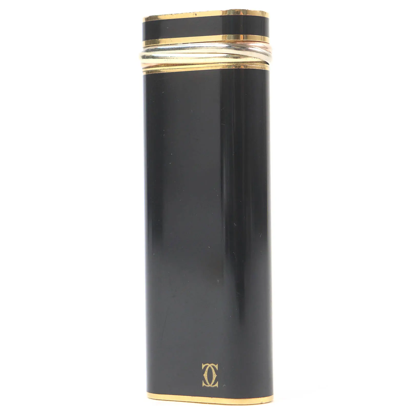 Pre-owned Cartier Others Small Leather Goods Trinity Oval Lighter