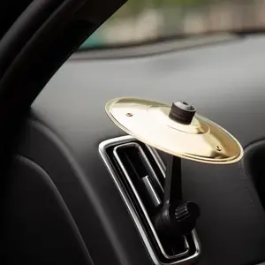 Mini Car Crash Cymbal Air Vent, Fun Drum Cymbal Car Vent Decoration, Easy Clip-On Rugged Car Interior Accessory, Ideal Gift for Drummers & Music Lovers, Make Your Driving More Fun, Universal Fit for All Types of Vehicles
