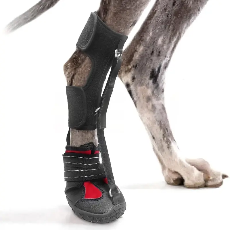 [Anti-Drop] Durable Dog Shoes for Large Dogs, Outdoor Breathable Mesh Boots with Anti-Slip Hard Sole, Paw Protector for Golden Retriever & Labrador, Outside