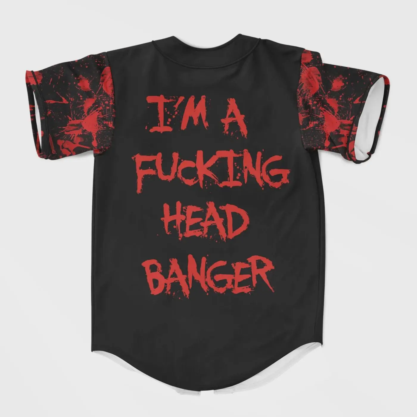 Excisi0n blood black edition rave Baseball Jersey for EDM ALL PRINT Menswear Top Polyester Shirt Gift Men Women
