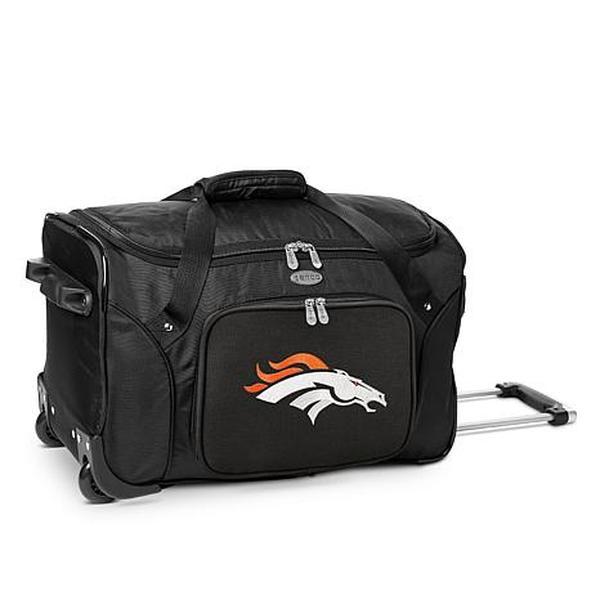 Football Fan Shop Officially Licensed NFL Denver Broncos 22" Wheeled Duffel Bag