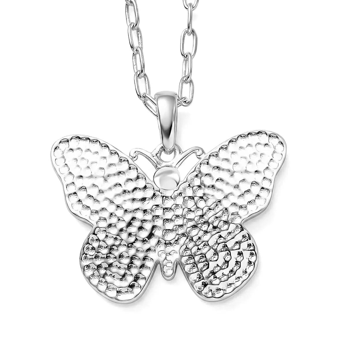 D'Joy Artistry to Israel Butterfly Pendant Necklace in Sterling Silver 5.78 Grams 20 Inches