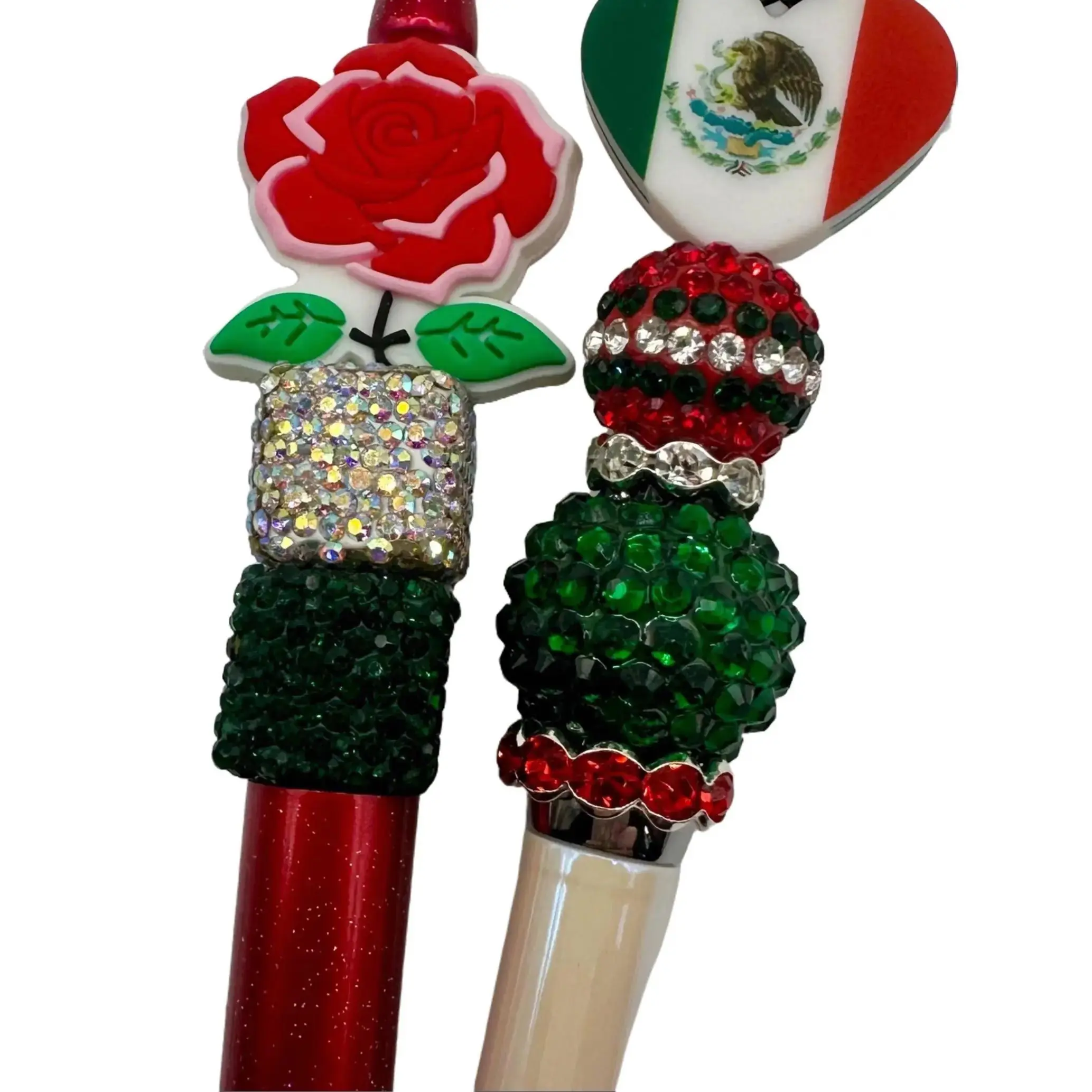 Beaded Customized Character Pens - Unisex Aesthetic Cute Office College Student Pens, Cordless Writing Practice Tools, Correction Supplies, Comprehensive Office Stationery Set for Skill Improvement, Aesthetic Pens