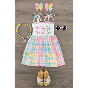 Pastel Plaid Bunny Dress