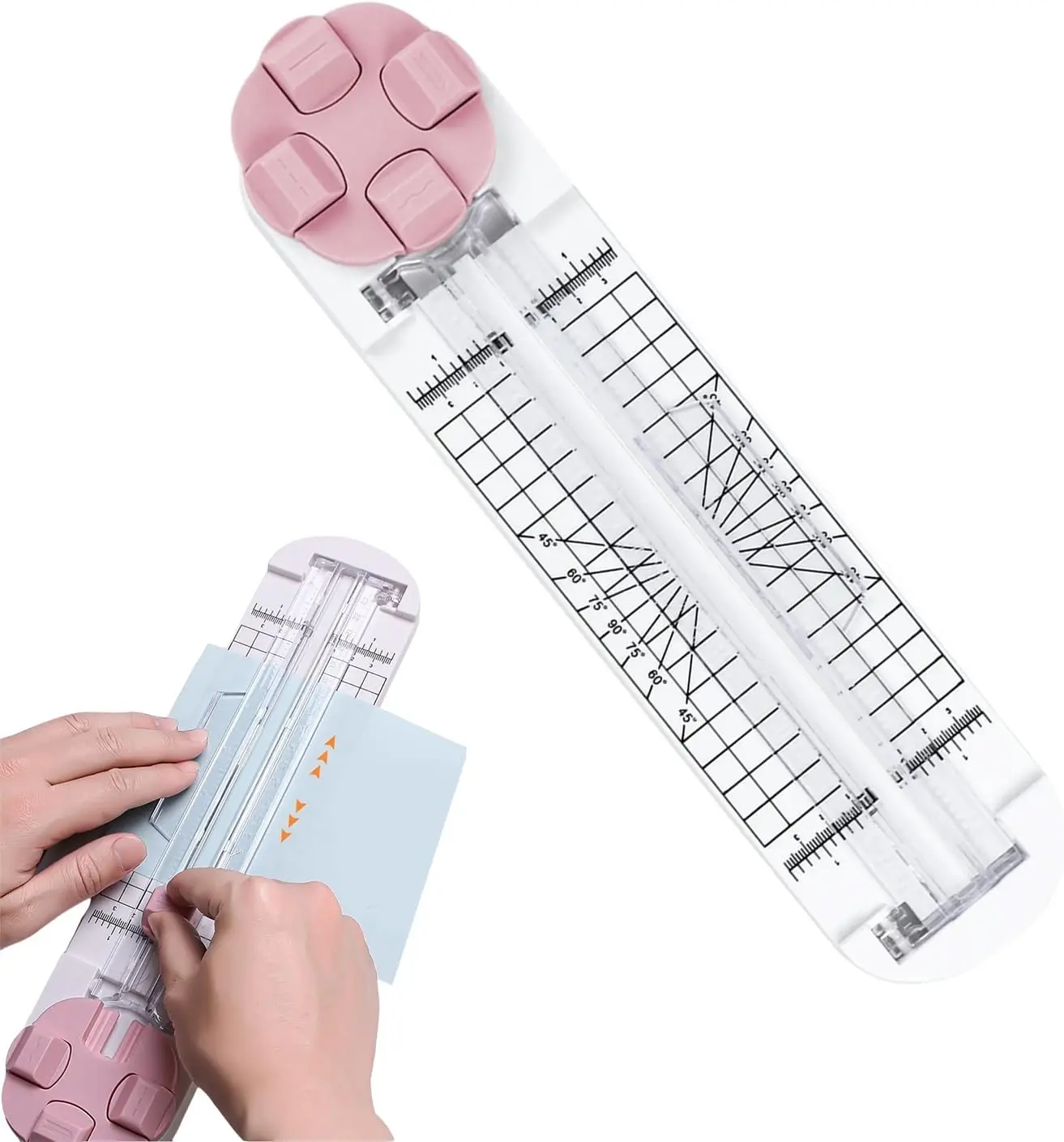 4-in-1 Multi-Function Paper Trimmer with 4 Interchangeable Blades for ...