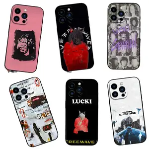Rapper Lucki Gemini For iPhone 12 13 14 15 16 Pro Max Plus Black Soft Case Shell