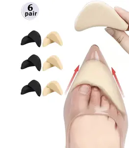 Toe Plugs For High Heels Thickened Soft Forefoot Pads, Anti-Pain Pads, Adjustable Shoe Size - 6/3/2/1 Pair