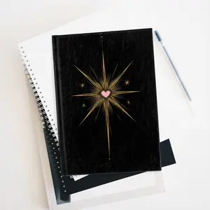 ✨ Starlight Heart Journal – 5x7 Hardcover Notebook- Blank Notebook for Dreamers, Self-Reflection, Gift for Her, Inspirational Writing, Personal Diary, Cosmic Aesthetic