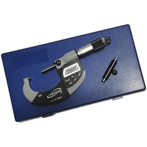 iGaging IP65 Rated Electronic Digital Micrometer - 2-3 in Range, Dustproof, Inches/mm Measurement, Data Output Function