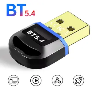 USB Bluetooth Dongle - BT 5.4 Adapter for Desktop & Laptop, Wide Compatibility with Windows Systems, Easy Setup with Driver Installation Guide, Enables Wireless Audio & Peripheral Connectivity for Gaming, Work, and Entertainment.