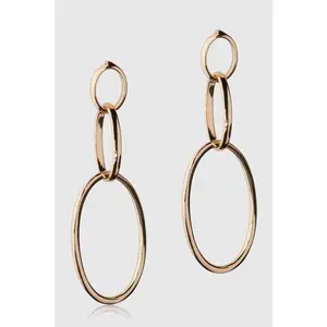 Vivienne Convertible Link Earrings - Gold | Minimalist Drop Earrings for Women - Lightweight Jewelry for Party & Everyday Wear – Perfect Gift for Birthday, Anniversary & Wedding - Fashion Accessory