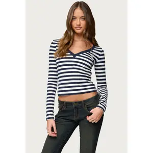 Solly Striped Long Sleeve T Shirt