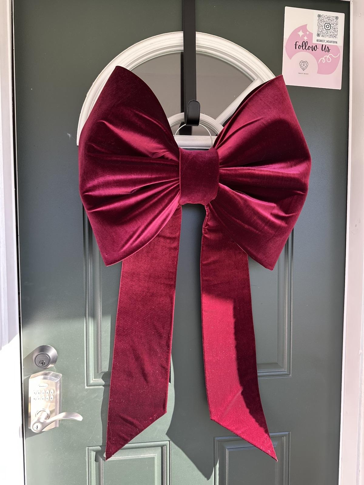 Big bow christmas tree topper lazo