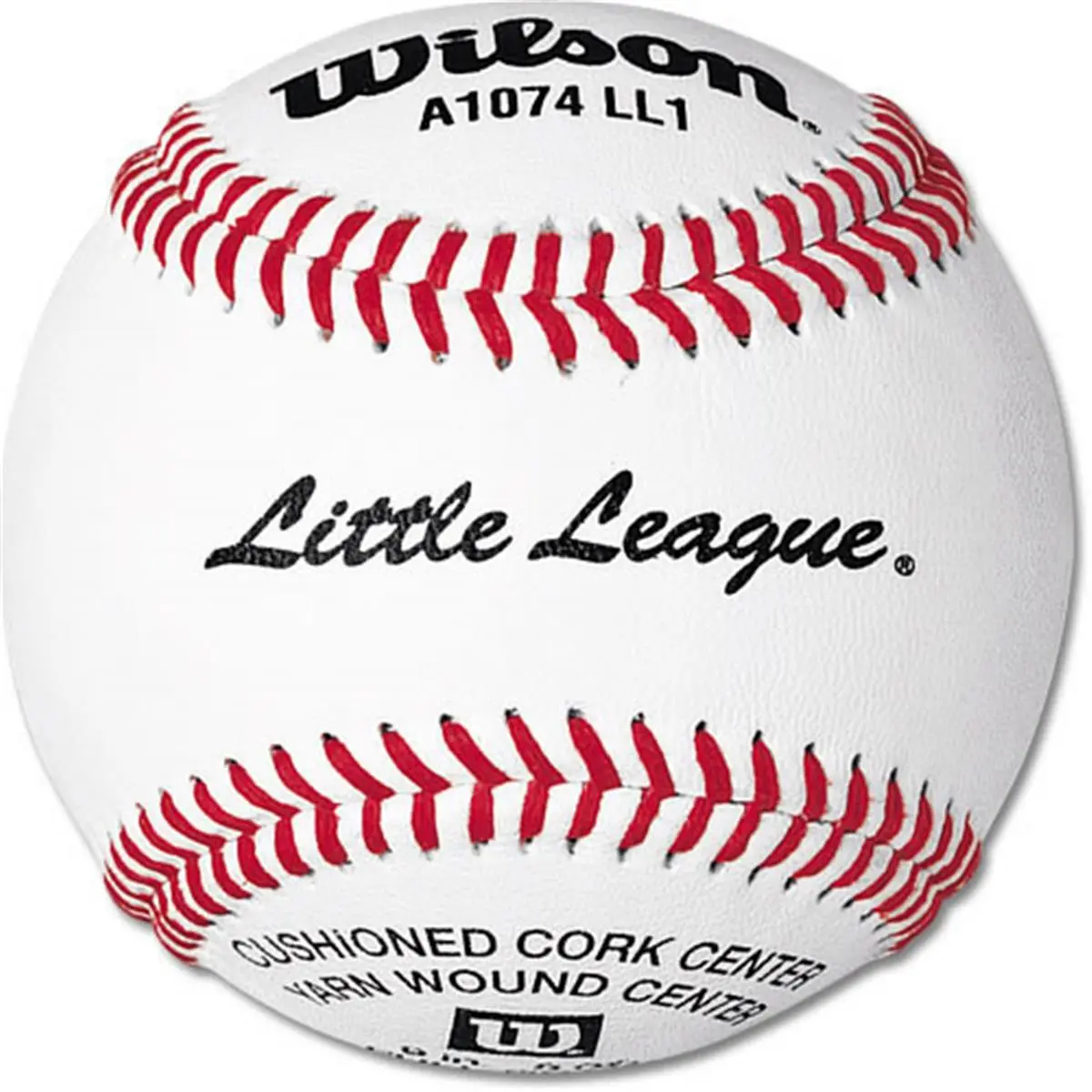Wilson A1074BLL1 Little League Baseball, Grade C Leather, Raised Seams, Sports & Outdoor Ball Sports Equipment, Baseballs, Gray Wool Windings, Cushion, Classic