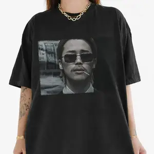 Jijimin Meme T-shirt, Arirang Cotton Fabric Crew Neck Short Sleeve Washed Vintage Streetwear Trendy Top - For Men For Women