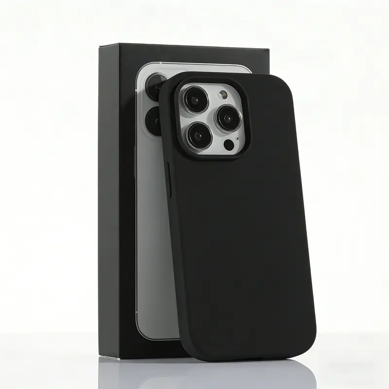 1PC Military-Grade Shockproof Cellphone Case - Geometric Smartphone Cover/Casing with Camera Guard, Lightweight Minimalist Soft Flexible Skin-Friendly Accessory for iPhone 17 Pro Max,16,15,14 Pro,14,13,12,11 & Handheld Devices, Women's Phone Accessory