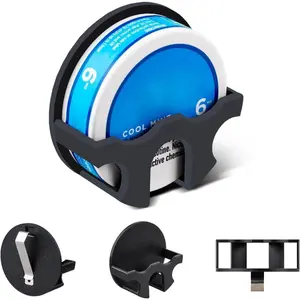 Dip Can Holder for Car Visor - Universal Clip-On Black Organizer, Compact & Durable Holder for Round Cans, Perfect for Cars, Trucks, and SUVs (Black),Essential Accessory for Zyn Pouches