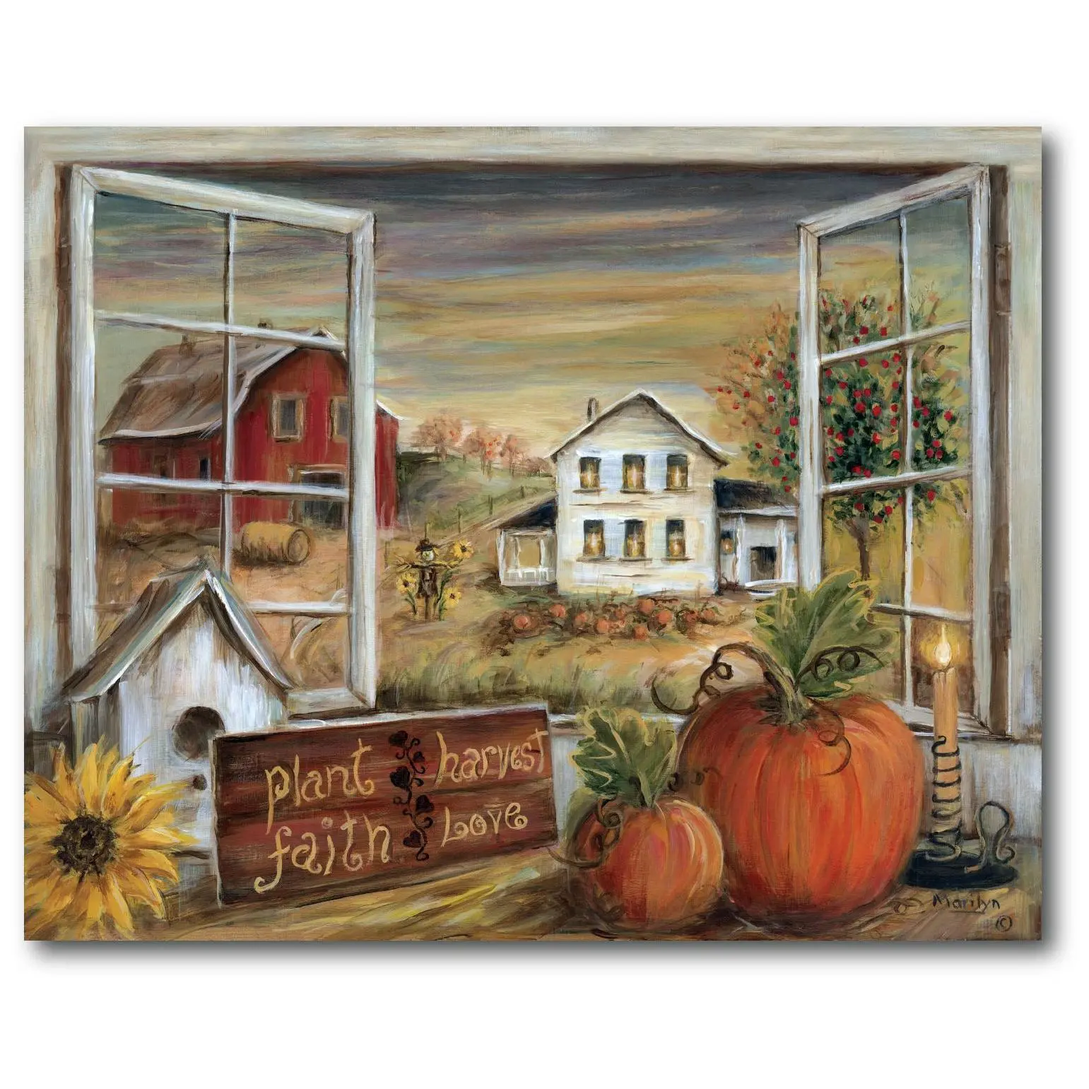 Courtside Market Plant Harvest Love 16" x 20" C anva s Wall Ar