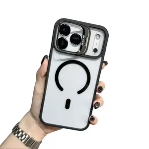 【New】Magnetic Phone Case for iPhone 17 16 15 14 13 12 11 Pro Max Plus, Military Grade Shockproof Protective Cover, Built-in Lens Protector, Ultra-Thin Transparent Anti-Drop Case with Mag-Safe Charging