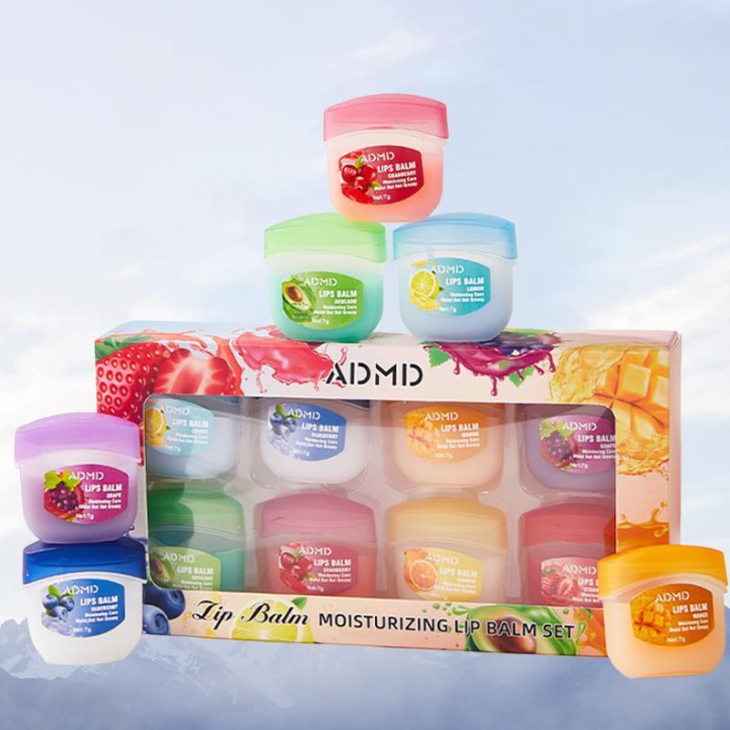 Moisturizing Lip Care Mask Set, 8 Counts Hydrating Lip Care Gel, Daily Skincare Product for Lip, Skincare Product Summer Gift, Lip Balms, Lip Moisturizer Lasting