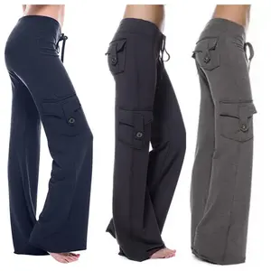 Women's Yoga Pants Casual Wide Leg Jogging Pants Jogger Leggings Comfort Womenswear Basic Breathable Comfortable Fabric