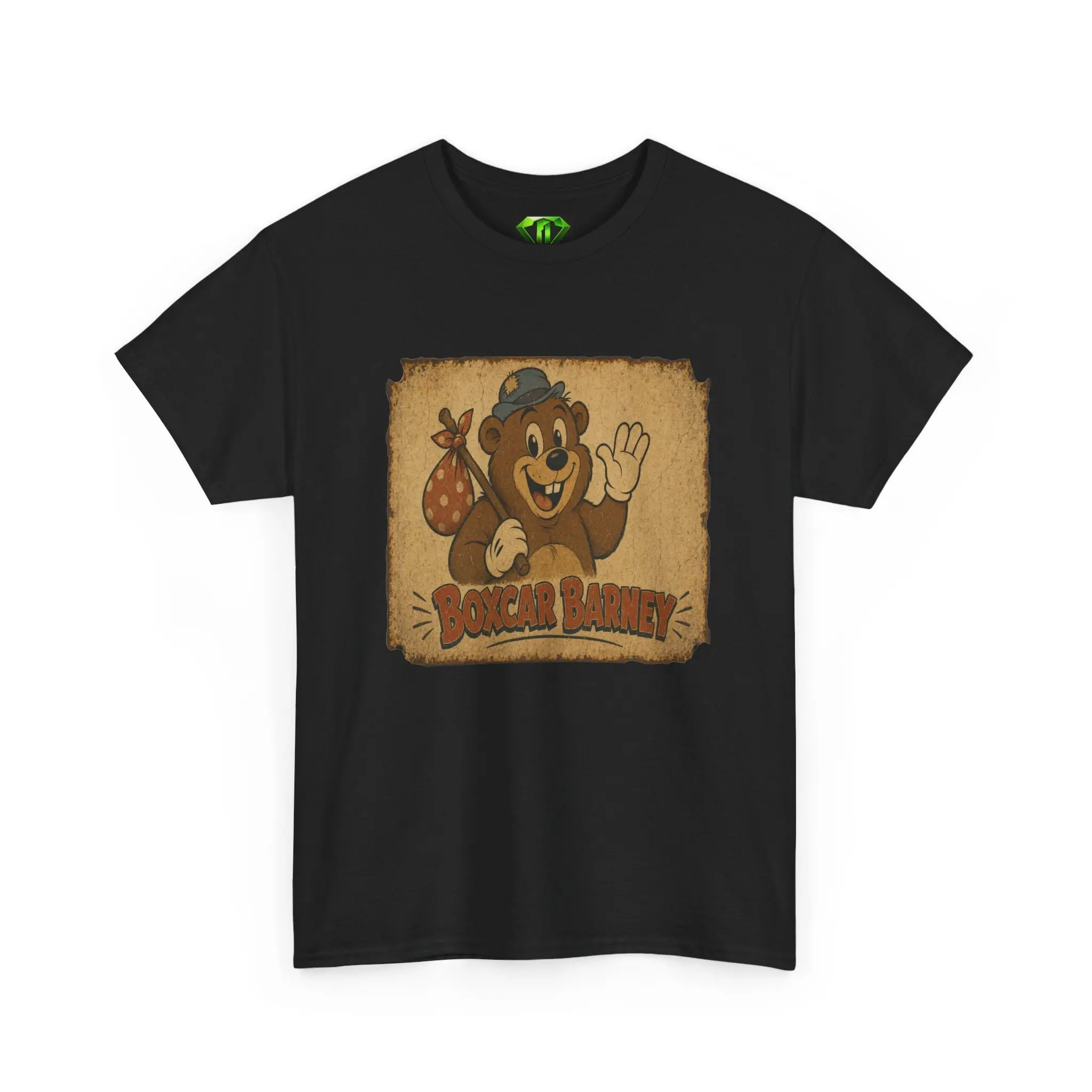 Boxcar Barney Tin - Kryptonite T-shirts - Small-4XL , Gildan 5000 100% Cotton, Unisex T-shirt, Men's T-shirt, Women's T-shirt,