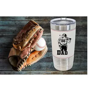 Baseball Dad 20 oz Baseball Tumbler