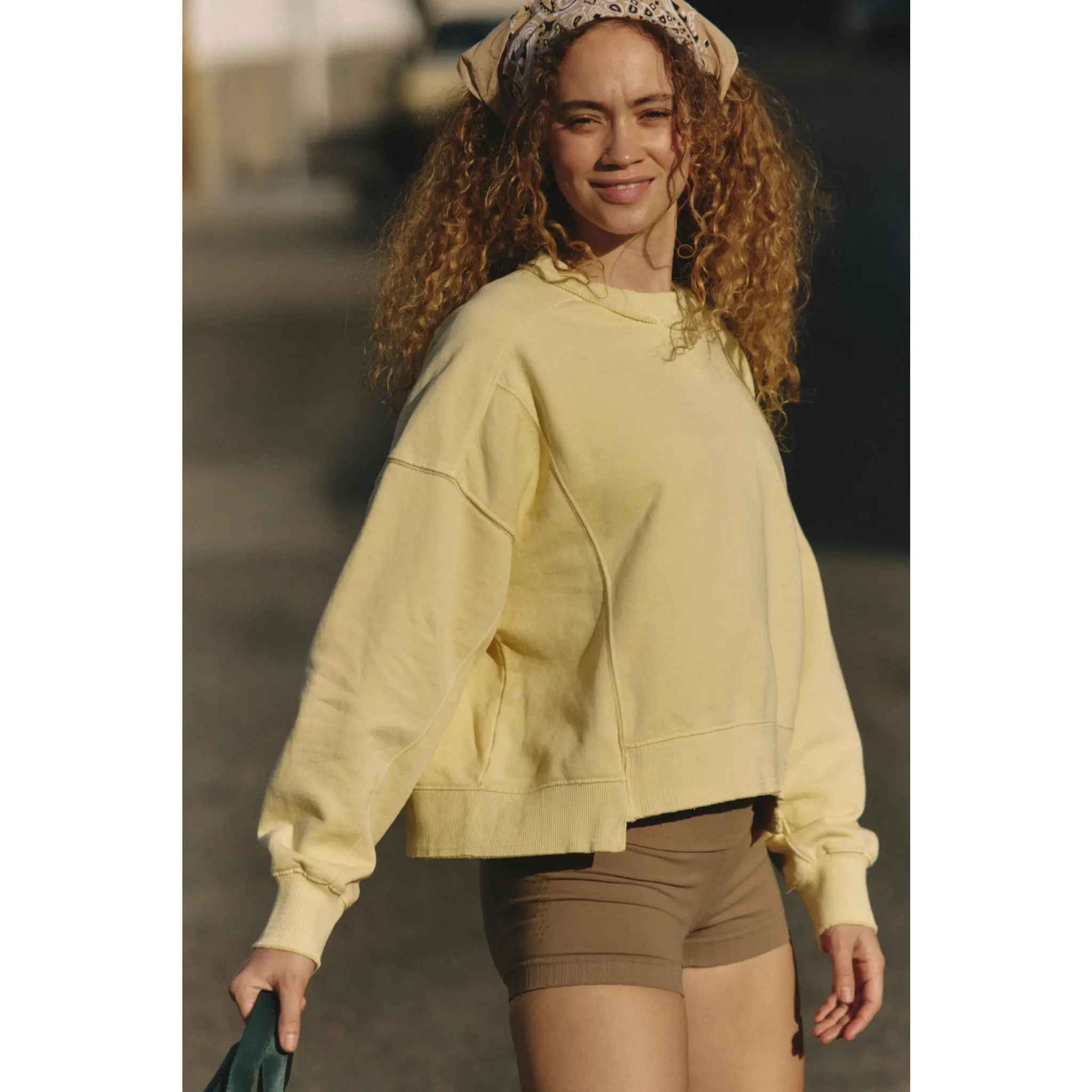 Free People Movement: Intercept Pullover in Sunlit Yellow