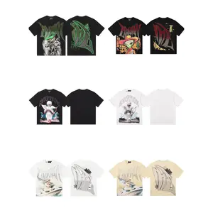 MIXED EMOTION new trendy American retro casual loose-fit T-shirt with imported Australian rhinestones