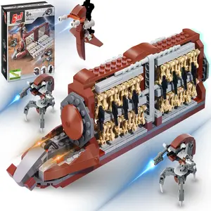 Robot Army Building Block Toy, 1 Box Children's DIY Crafting Project, Creative And Cute Home Decoration