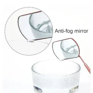Magnifying Eyelash Extension Makeup Mirror with Stainless Steel Handle, Travel Hand Mirror, False Eyelash Application Beauty Tool, 1 Piece