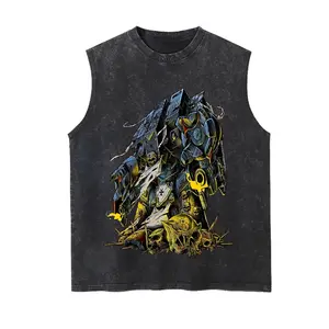 Warhammer 40,000 Game Vintage Tank 90s Graphic Sleeveless Tank Tops Men Vest Streetwear Outfits Men Vacation Outfits Sleeveless Shirt