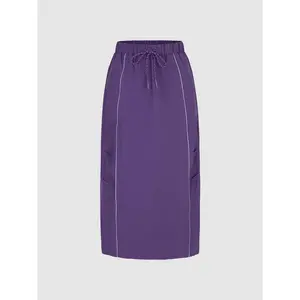 URBAN REVIVO 2026 WomensWear Drawstring Straight Skirts