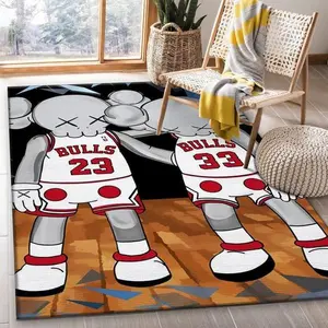 Kaws Michael Jordan 23 And Kaws Scottie Pippen 33 Kaws Doormat Home Decor