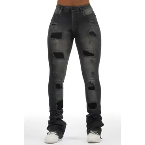 Remy Black Super Stacked Jean