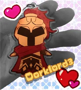 D3rLord3 Minecraft ARG Clear Acrylic Keychains, Cute Keyring Acrylic, Perfect Gift for Fans, Collectible Character Charms, Backpack & Bag Accessories