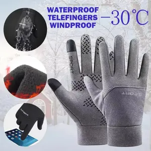 Winter Motorcycle Gloves - Waterproof, Wind-Resistant, Warm Touchscreen Motorcycle-Inspired Biker Sports Gloves for Men, Ideal for Biking, Driving Outdoor Sports, Motorcycle-Inspired Sports Gloves