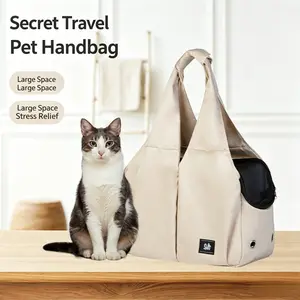Portable Pet Carrier Bag — Large Capacity, Single-Shoulder & Handheld Design — Suitable for Cats & Dogs — Pet Travel Supplies