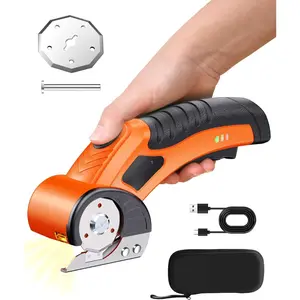 Electric Cardboard  - Upgraded High-Power 800RPM Brushless , 3500mAh Cordless Rechargeable Electric , Heavy Duty Box  for Cardboard, Carton Mat   orange