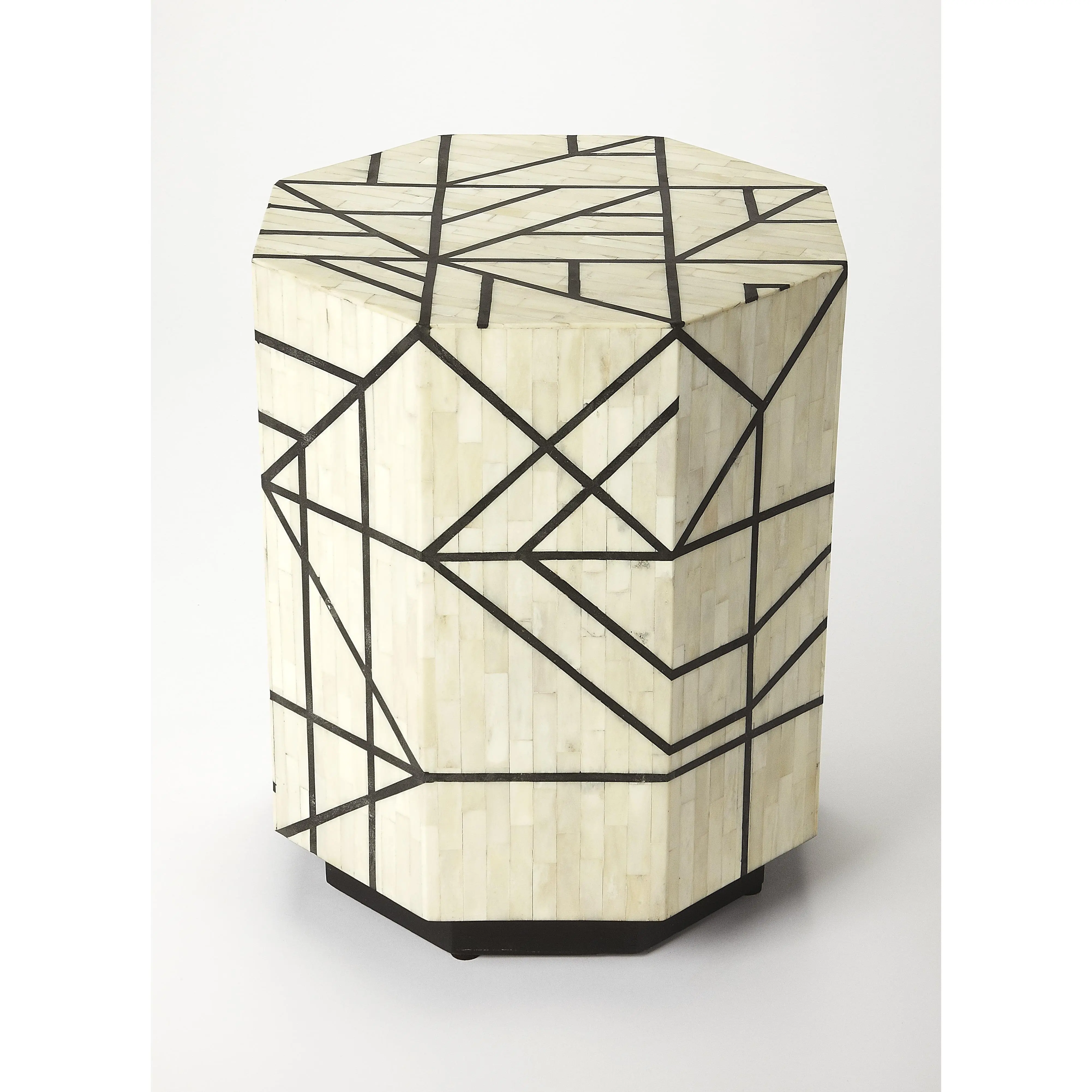 Butler Specialty Company Greta Bone Inlay Side Table, Multi-Color