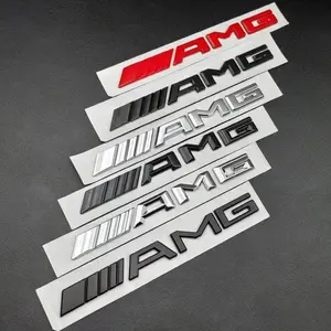 3d ABS Logo AMG Emblem Letters Car Rear Trunk Sticker for Mercedes A B C E G W203 W204 W205 W176 W177 W212 W213 AMG Accessories