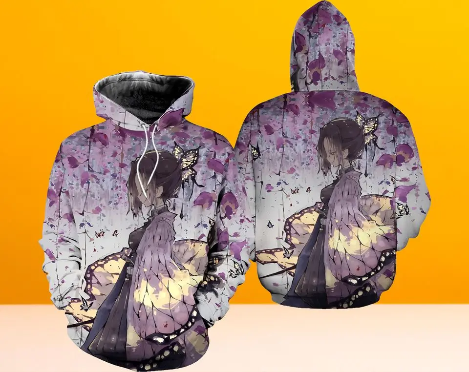 Kimetsu No Yaiba Anime 3D Hoodie, Lover Kochou Shinobu Gift For Fan