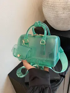 Fashion Summer Jelly Bag in Macaron Colors, Stylish Crossbody and Shoulder Bag, Casual and Versatile Handheld Pillow Bag, Casual Crossbody Bags