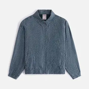 Kith Women's Gesa Monogram Silk Coach Jacket - Navy KITH XS MSRP: $220