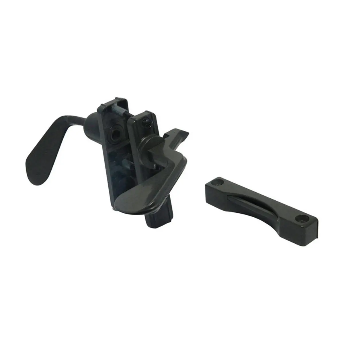 212 MAIN Barton Kramer 5666177 Aluminum Inswing Latch, Bronze & Black Door Hardware, Handles, Inside Lock for Interior Doors