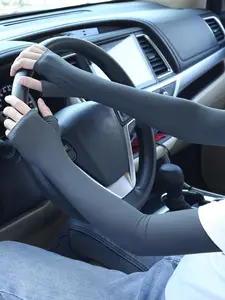 Summer Arm Sleeves Breathable Sun Protection Hand Socks, Long Outdoor Driving Cycling Thin High Elastic Sleeve Pairs, Unisex Casual Style