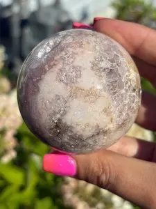 Gemmy Pink Amethyst Sphere 53mm - Natural Beauty Display & Collection Piece for Unique Decor